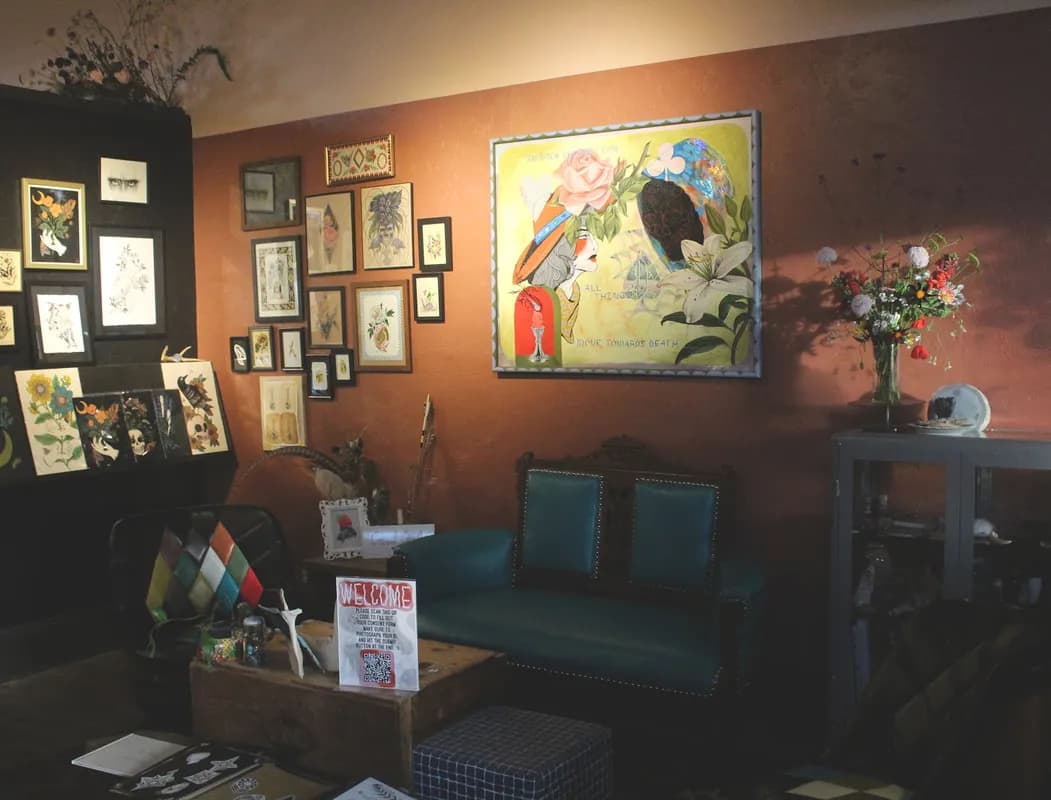 Reliquary Tattoo interior, tattoo shop in Portland Oregon